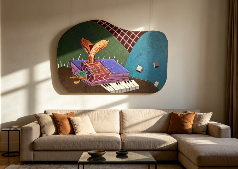 There are musical notes, but there is no sound