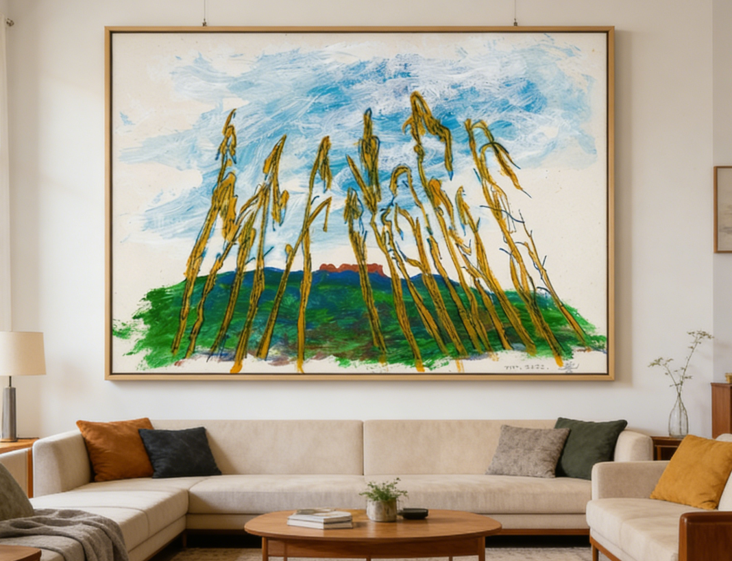 The millet field in front of Hong Mountain
