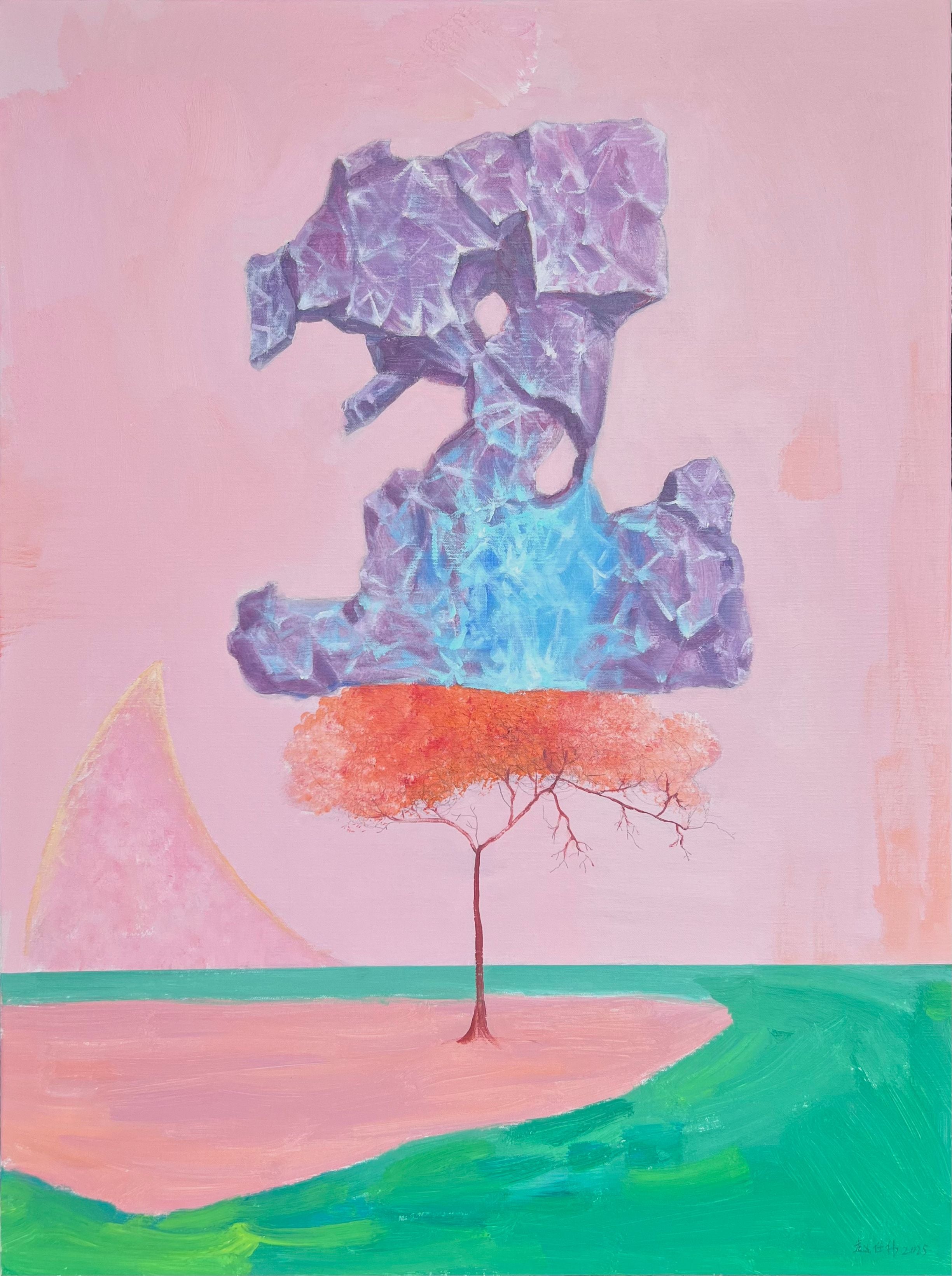 A lone tree in a foreign land