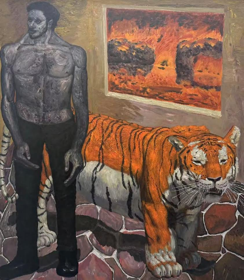 Burnt-out tiger